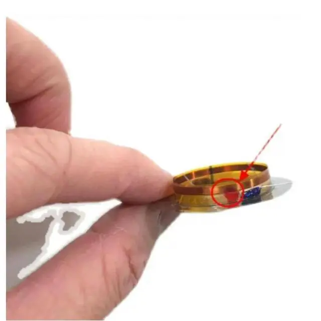 Alt view image 6 of 6 - 2pcs 25.5mm Titanium Tweeter Diaphragm Dual Lead Wire Speaker Repair Parts