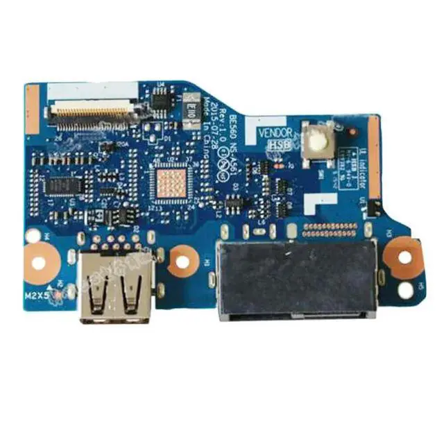 Alt view image 2 of 2 - For ThinkPad E560 E565 NS-A561 USB Switch Power Button Board no Cable