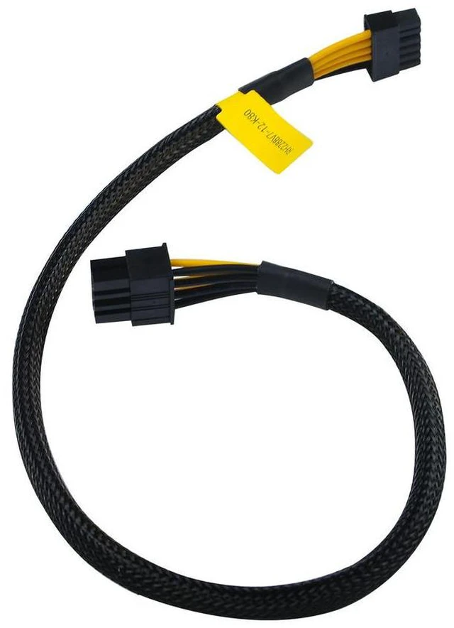 Alt view image 2 of 3 - 12Pin To 8Pin+8Pin GPU Graphics Card Power Cable 18AWG for R2288HV7 40cm