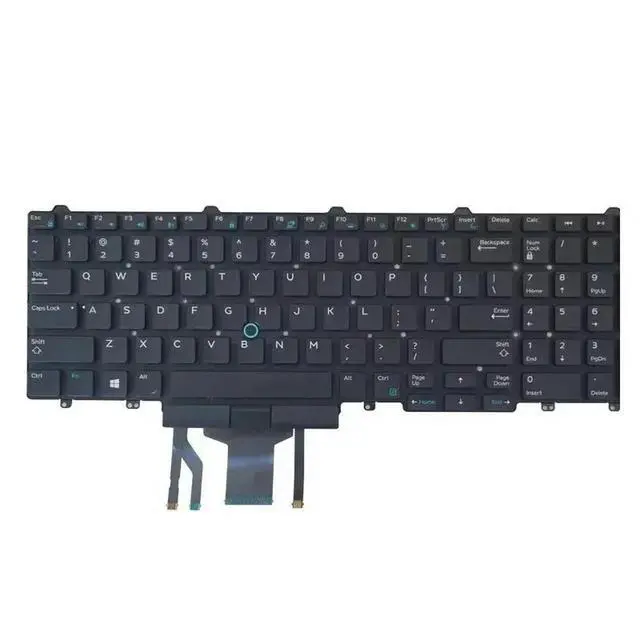 Alt view image 3 of 3 - Keyboard with backlit for 5580 5590 7710 7720 M3520 P53F E5590 E5591 E5580