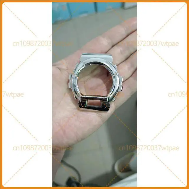 Alt view image 4 of 6 - For Casio G-SHOCK Silver l Bezel Case Replacement Shell Fit DW6900 Series Watch Mod Accessories