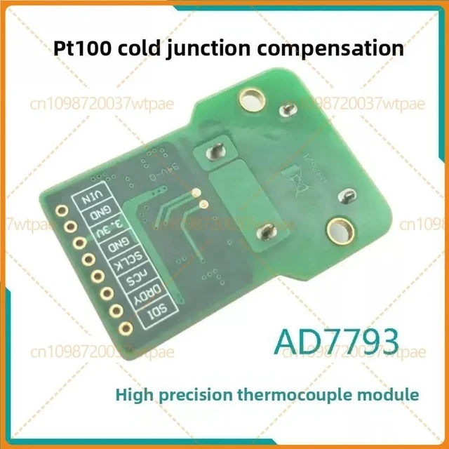 Alt view image 6 of 6 - For AD7793 High Precision K-Type Thermocouple Temperature Acquisition Module PT100 Cold Junction Compensation