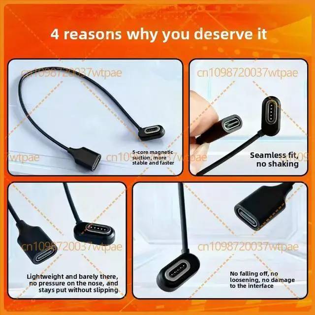 Alt view image 5 of 6 - For Charging Cable for Rokid Glasses Glasses