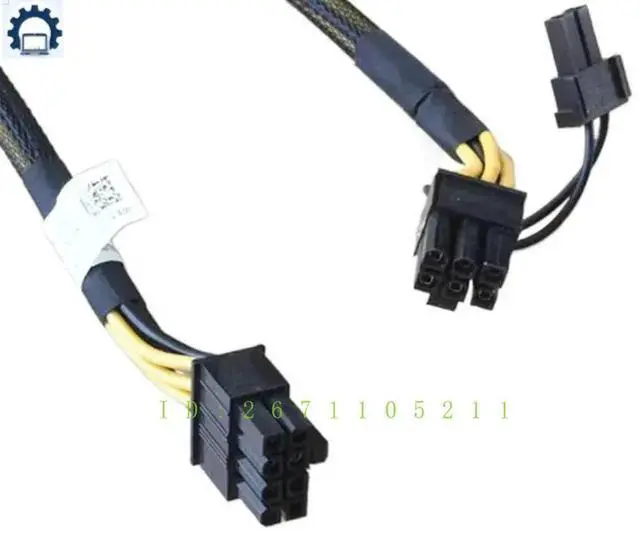 Alt view image 2 of 3 - 076VYK 76VYK For T5820 T7820 Workstation Cable 8 Pin To 6+2 Pin GPU Cables Replacement Parts