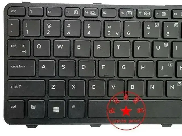 Alt view image 3 of 3 - US Intl backlit keyboard with frame for ProBook 640 G1 645 G1 787294 -b31