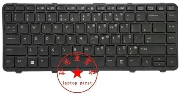 Main image of US Intl backlit keyboard with frame for ProBook 640 G1 645 G1 787294 -b31