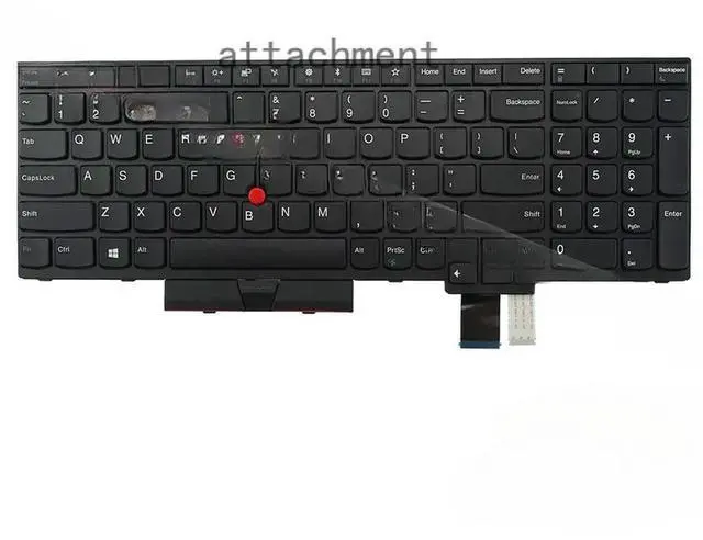 Main image of US Layout Laptop Keyboard Non-Backlit Pointer for Thinkpad T570 T580 P51s P52s (Does not fit for P50s P51 P52 T590)