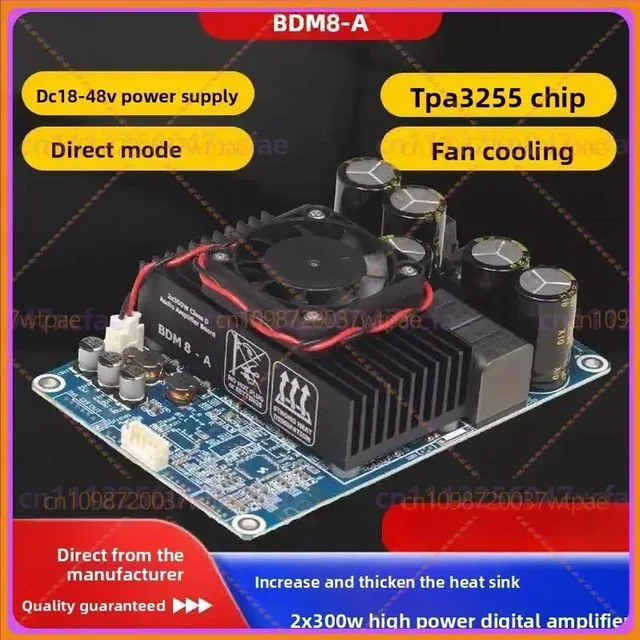 Alt view image 4 of 6 - For BDM8-A TPA3255 Amplifier Board 2×300W Stereo For Industrial Robots Devices