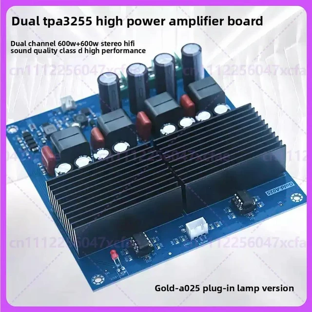 Alt view image 4 of 6 - For Dual TPA3255 Stereo Amplifier Board 600W+600W DIY Audio Parts