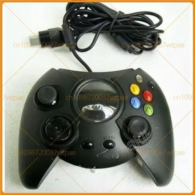 Alt view image 4 of 6 - For Xbox Generation Duke Fat Wired Controller Dual Vibration Gamepad Replacement Accessory