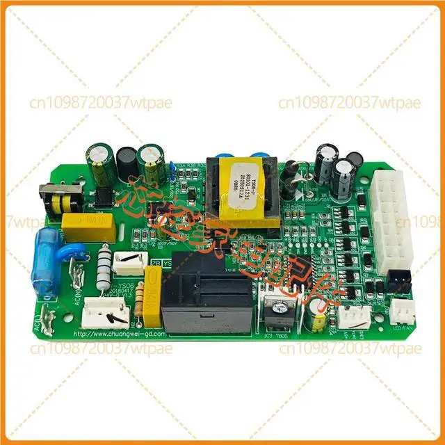 Alt view image 4 of 6 - Constanttemperature Power Supply Control PCB Board Replacement Part CWYS06 for Wine Cabinet Cigar Humidor Beverage Cooler