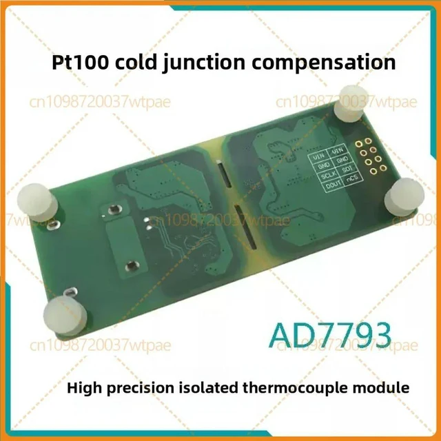 Alt view image 6 of 6 - For AD7793 Isolated High Precision K-Type Thermocouple Temperature Acquisition Module With PT100 Cold Junction Compensation