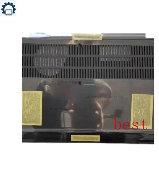 Alt view image 3 of 3 - 0V987T 0G0F5T Bottom Cover Base Lower Case For Latitude 7410 E7410 (Black)