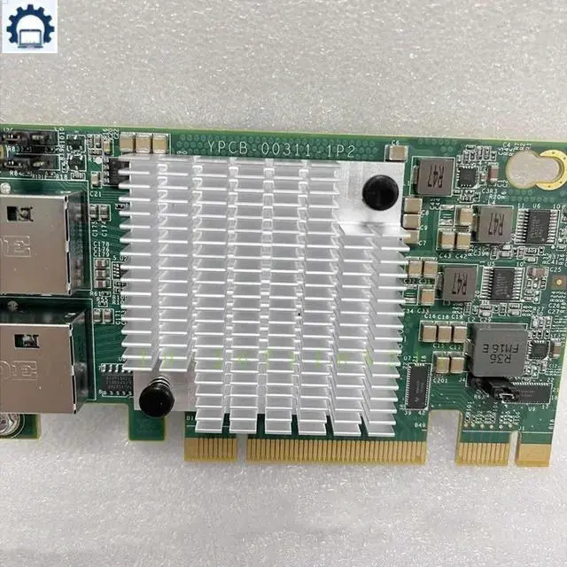 Alt view image 2 of 3 - YZCA-00311-101 For X540-AT2 X540-T2 PCI-E 8X+1X Dual Port 10 Gigabit RJ45 Interface Network Card Chip