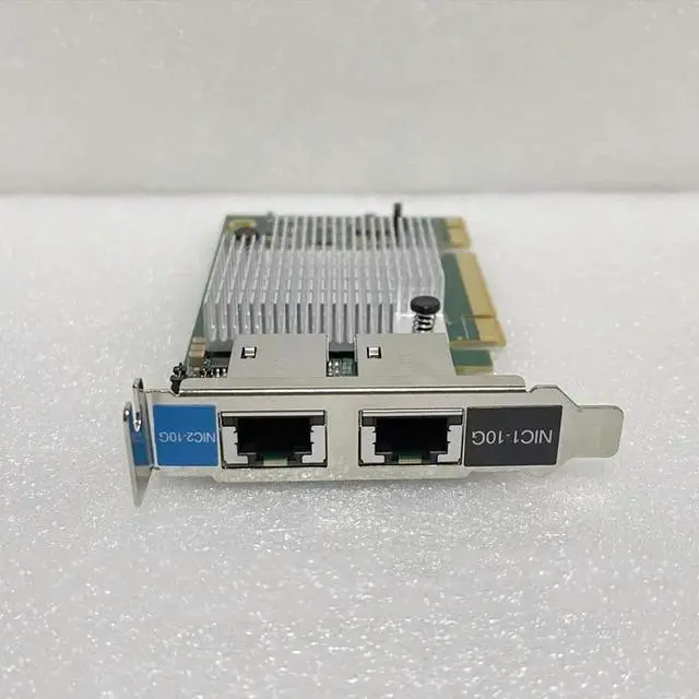 Main image of YZCA-00311-101 For X540-AT2 X540-T2 PCI-E 8X+1X Dual Port 10 Gigabit RJ45 Interface Network Card Chip