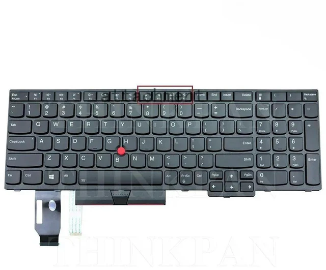 Alt view image 2 of 3 - US Layout Laptop Keyboard Backlit Pointer for Thinkpad E580 E585 E590 E595 L580 L590 T590 P52 P53 P53s P72 P73
