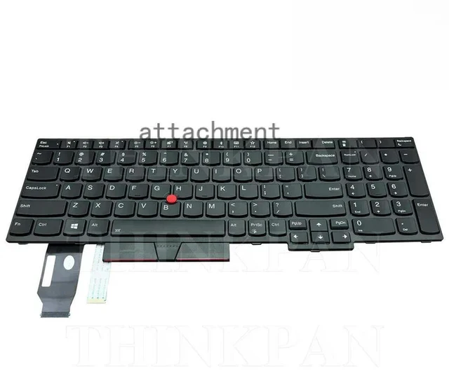 Alt view image 3 of 3 - US Layout Laptop Keyboard Backlit Pointer for Thinkpad E580 E585 E590 E595 L580 L590 T590 P52 P53 P53s P72 P73
