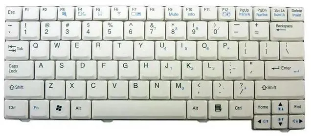 Alt view image 2 of 3 - White US Keyboard For X110 X120