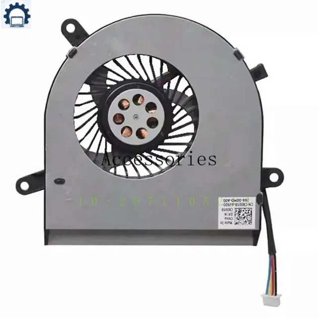 Alt view image 2 of 2 - FORCOOLING FAN FOR Inspiron 3475 1TMP6 BSC0705HA-00 BAZE0707R5M P013 i3475 I3475-A845BLK-PUS PVB070B05H P01