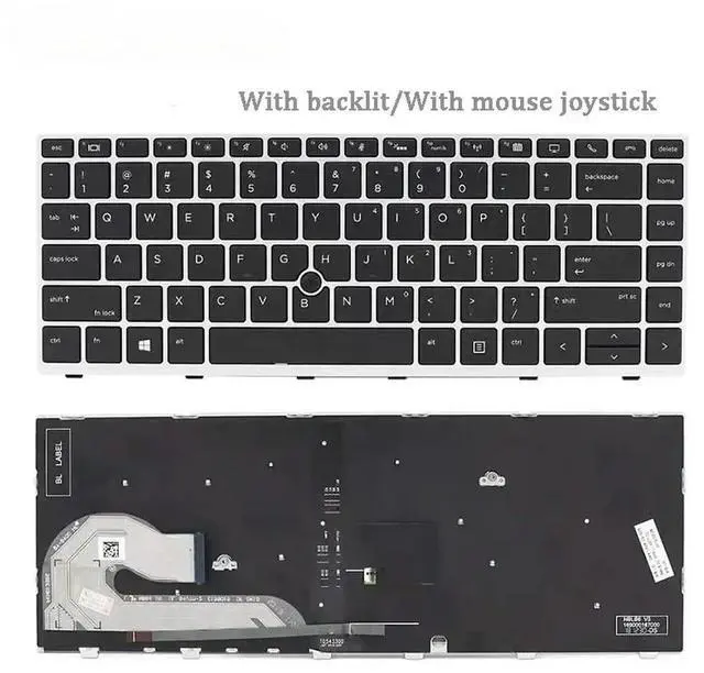 Main image of 1pcs1pcslaptop keyboard for EliteBook 745 G5 840 G5 846 G5 840 G6 backlit/with mouse joystick