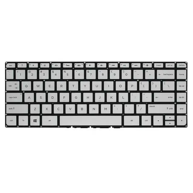 Alt view image 2 of 3 - Silver US Backlit Keyboard For 14-j000 14-j100 Pavilion 13t-u000 x360