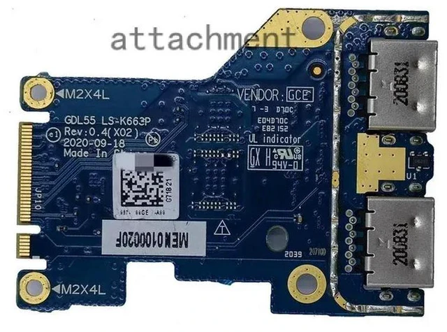Main image of PXVKJ 0PXVKJ GDL55 LS-K663P USB Board For G15 5510 5511
