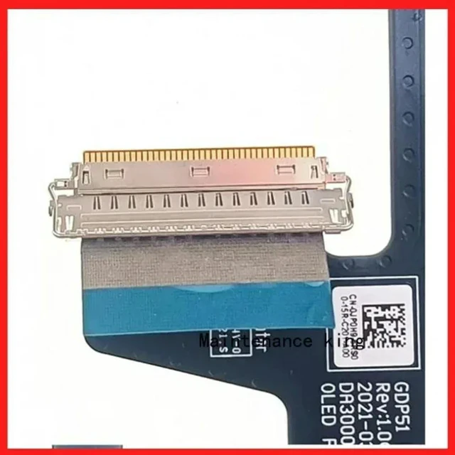 Alt view image 3 of 3 - Genuine Laptop LCD OLED FPC Cable For XPS 15 9510 GDP51 LF-H82DA30001IC10 J P0H9 0JP0H9