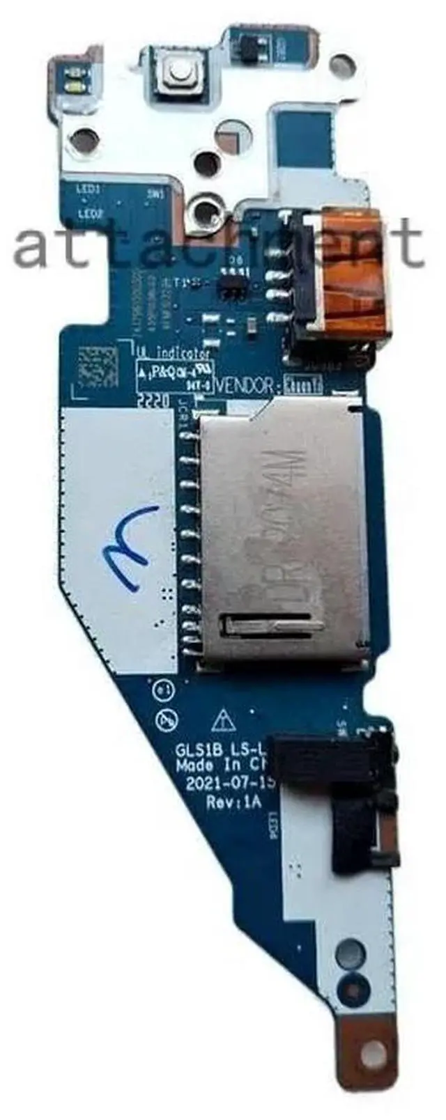 Main image of FOR 1 15ADA7 15AMN7 USB SD CARD POWER BUTTON BOARD W CABLE LS-L504P