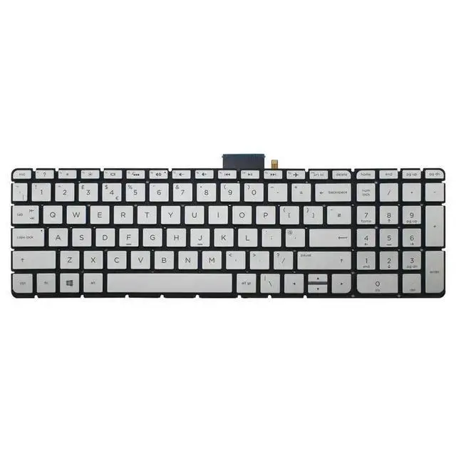 Alt view image 2 of 3 - Silver UK Backlit Keyboard For Pavilion 15-bk 15-bk000 x360 15-bk100