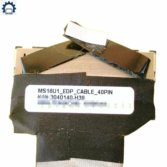 Alt view image 2 of 3 - Replacement Laptop LCD cable for ms16u1 16u4 ge65 K1N-3040140-H39