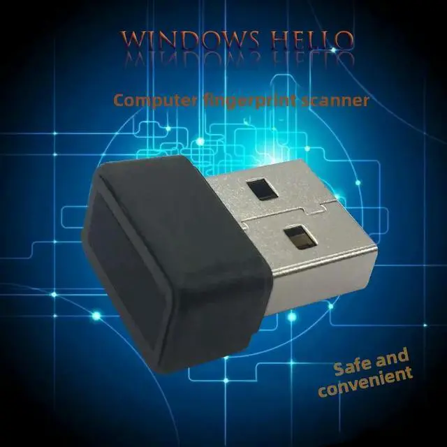 Alt view image 3 of 3 - USB Fingerprint Encryptor for 10 Notebook Desktop Computer File Encryption Unlock Hello Recognition Login Device