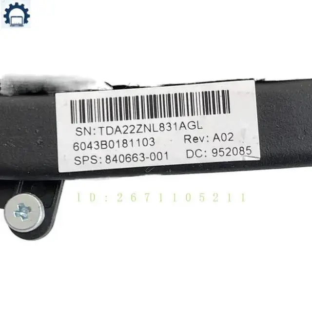 Alt view image 3 of 3 - 840663-001 For ProBook 645 640 G2 G3 Laptop Cooling Fan Cooler Fan Heatsink 6043B0181201