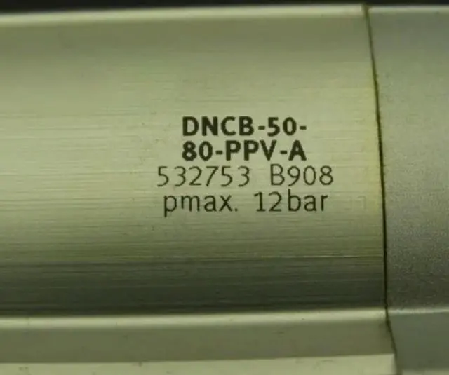 Alt view image 4 of 5 - DNCB-50-80-PPV-A Pneumatic Cylinder 50x 80mm Stroke 175 PSI Fast transport