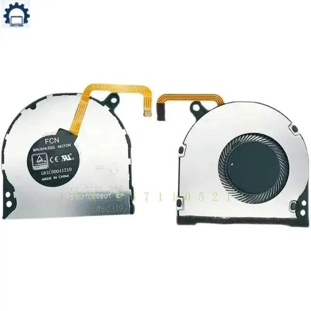 Alt view image 2 of 3 - FORLaptop CPU Cooling Fan For G61C 00041210 DFS 150705680 T Fan DC5V 0.5A