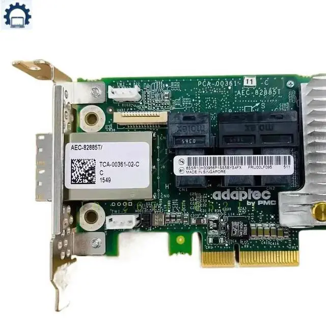 Alt view image 3 of 3 - AEC-82885T 2283400-R For Adaptec 12GbS SAS 36-Port Expansion Card HBA Card 00LF095 100% Tested