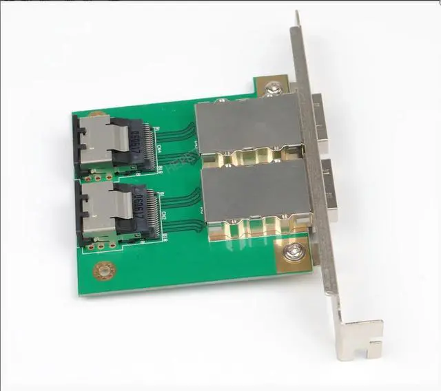 Alt view image 3 of 3 - 2Ports External HD SAS 26P SFF-8088 To 36Pin Mini SAS Internal SFF-8087 PCBA PCI SAS Card Adapter