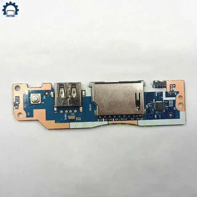 Alt view image 2 of 2 - 5C50S25168 NS-D471 For 3-14ITL6 82H7 S14 G2 ITL 82MU USB SD Card Reader Power Button Board Tested