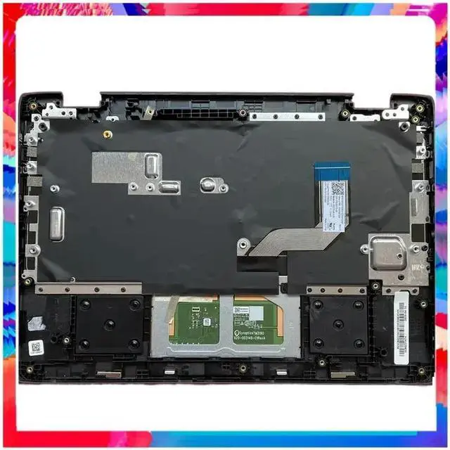 Alt view image 2 of 2 - and for 100e Chromebook 2nd Gen AST Palmrest Upper Case US Keyboard KB Bezel 82CD 5CB0Z21474