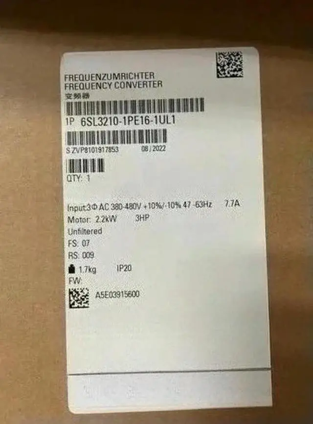 Alt view image 4 of 6 - 6SL3210-1PE16-1UL1 6SL3210-1PE16-1AL1 6SL3210-1PE18-0UL1 One Year Warranty Fast delivery