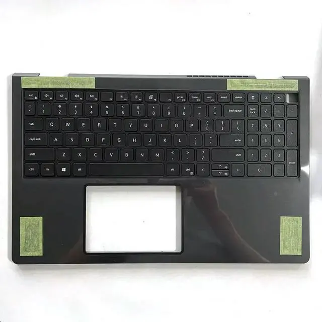 Main image of Palmrest Upper Case w/US NBL Keyboard For Inspiron 3510 3511 3515 54WVM