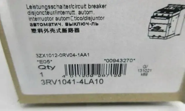 Alt view image 5 of 6 - 1PCS 3RV1041-4LA10 Circuit breaker Motor Expedited shipping