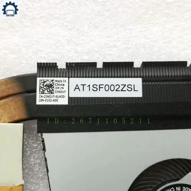 Alt view image 3 of 3 - 03NDV7 For Precision 3520 3530 Laptop CPU Cooling Fan Cooler Fan With Heatsink 3NDV7 CN-03NDV7
