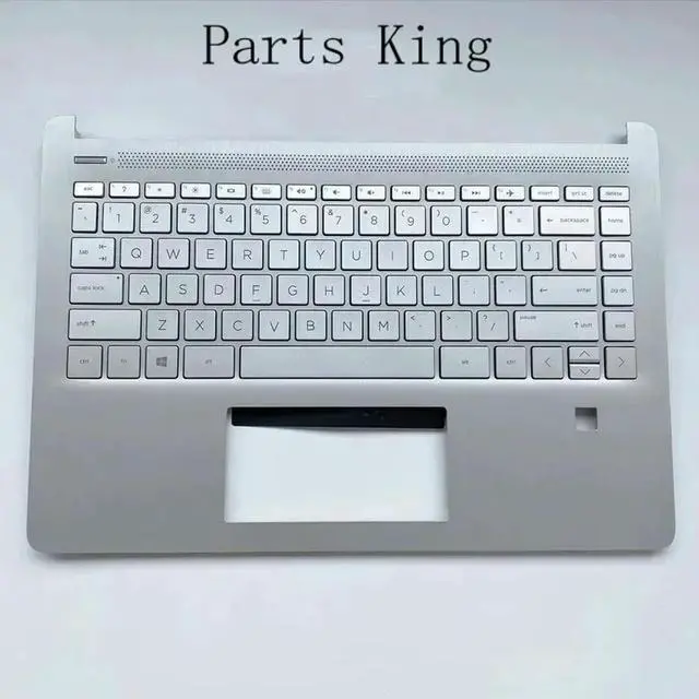 Main image of Keyboard with palmrest cover for TPN-Q221 14-DQ 14-FQ L61507-001 silver