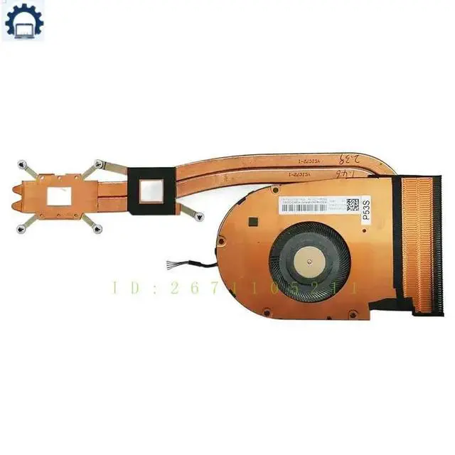 Alt view image 2 of 2 - For ThinkPad T590 P53S P15S T15 Gen 1 Laptop Heatsink Fan 01YU193 01YU192 5H40W36706 5H40W36707
