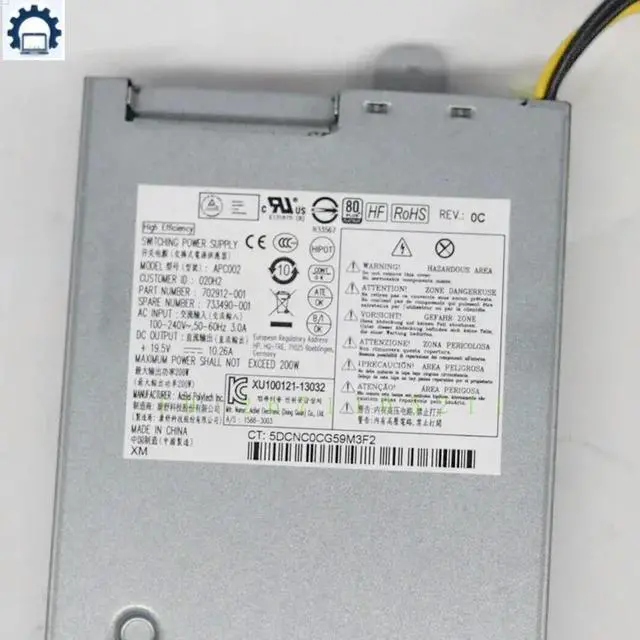 Alt view image 3 of 3 - 733490-001 702912-001 For EliteOne 800 G1 200W Power Supply 6Pin APC002 D12-200P2A
