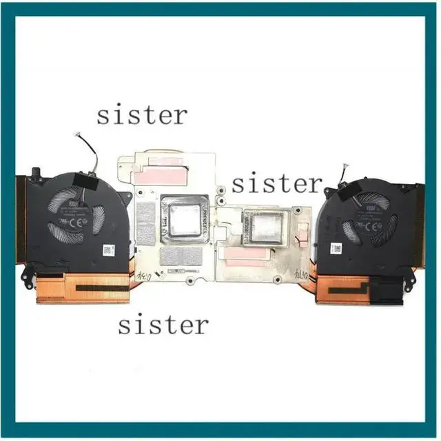 Alt view image 2 of 2 - 5H40S20335 5H40S20337 5H40S20336 Cooling Fan Heatsink CPU For Legion 5-15ACH6 82JW