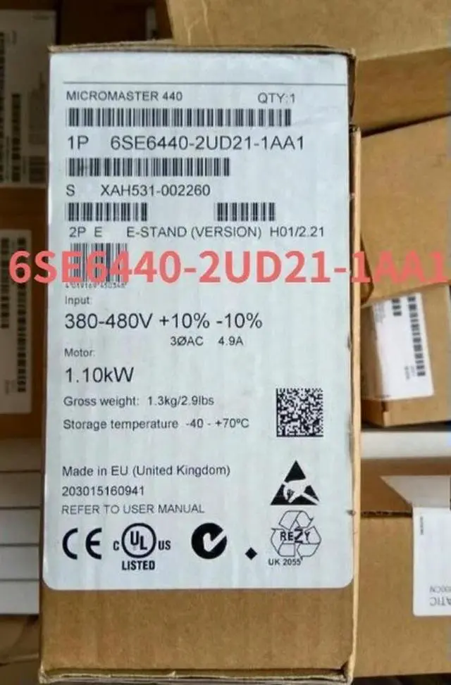 Alt view image 4 of 6 - 6SE6440-2UD21-1AA1 1PCS 6SE6 440-2UD21-1AA1 in Box 1PCS Fast Delivery