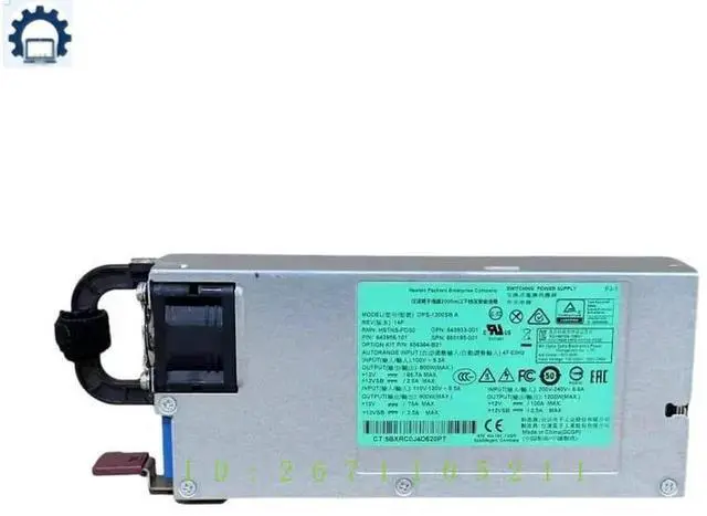 Main image of For DL580 G8 Gen8 1200W Server Power Supply HSTNS-PL30 643933-001 660185-001 643956-201 656364-B21