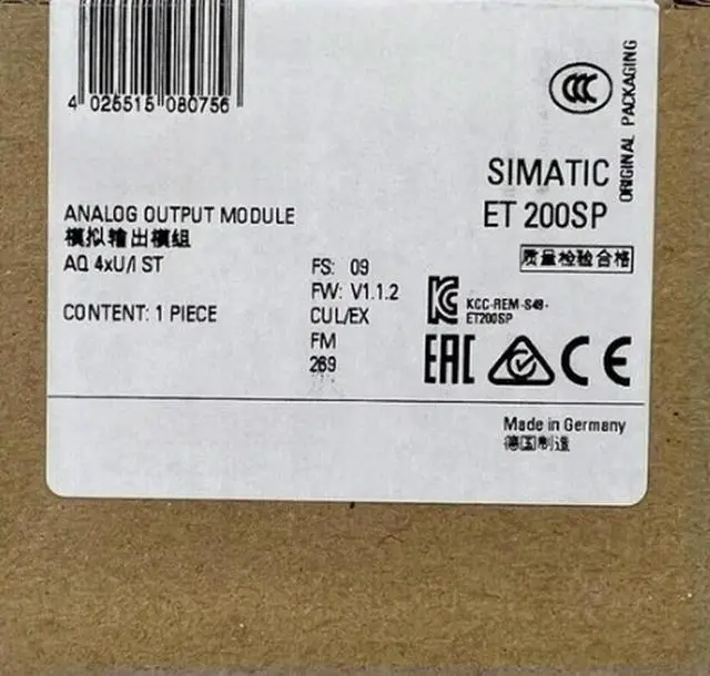 Alt view image 4 of 6 - 6ES7135-6HD00-0BA1 Analog Output Module 4XU/I Standard 6ES7135-6HD00-0BA1 Fast delivery