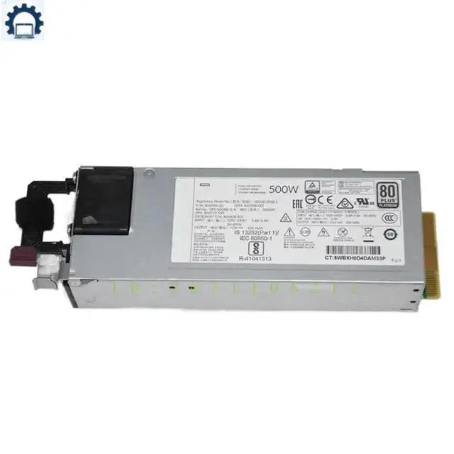 Alt view image 2 of 3 - 500W For DL380 G10 Gen10 500W Server Power Supply HSTNS-PL40-1 865398-001 866729-001 865399-201 865408-B21